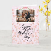 Happy Mother Day Foto Custom Floral Karte (Gelbe Blume)