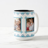 Happy Mother Day Foto Frame Zweifarbige Tasse (VorderseiteRechts)