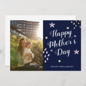 Happy Mother Day Foto Handgezeichnete Blume Niedli (Vorne/Hinten)