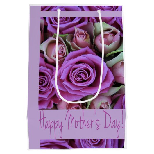 Happy Mother-Day-Geschenktasche Mittlere Geschenktüte (Rückseite)