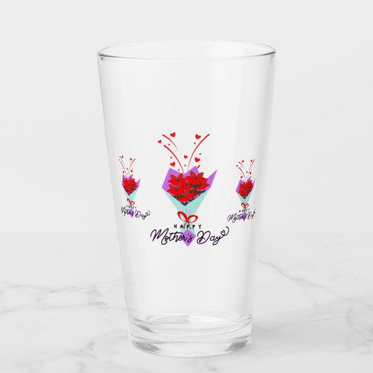HAPPY MOTHER DAY GIFT GLAS (Vorderseite)