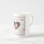 Happy Mother Day Heart Personalisiert Porzellantasse (Vorderseite Rechts)