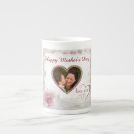 Happy Mother Day Heart Personalisiert Porzellantasse