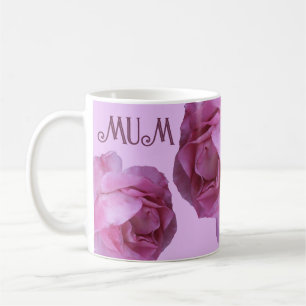Happy Mother Day hübsch rosa Rosa Rosa Blütenspass Kaffeetasse