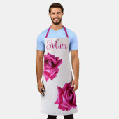 Happy Mother Day hübsche heiß rosa Rose Blumenspas Schürze (Getragen)