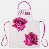 Happy Mother Day hübsche heiß rosa Rose Blumenspas Schürze (Vorderseite)