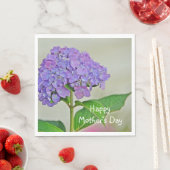Happy Mother Day Hydrangea Serviette (Beispiel)