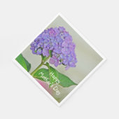 Happy Mother Day Hydrangea Serviette (Ecke)