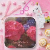 Happy Mother Day Hydrangeas Pappteller (Party)