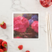 Happy Mother Day Hydrangeas Serviette (Beispiel)
