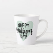 Happy Mother Day Latte Tasse (Rechts)