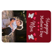 Happy Mother Day Mama Elephant Foto Magnet (Horizontal)