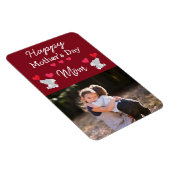 Happy Mother Day Mama Elephant Foto Magnet (Rechte Seite)