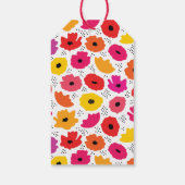 Happy Mother Day Modern Blush Pink Poppy Blues Geschenkanhänger (Rückseite)