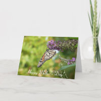 Happy Mother Day Monarch Butterfly Card