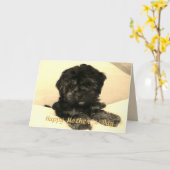 Happy Mother Day Niedlich Baby Dog Karte (Gelbe Blume)