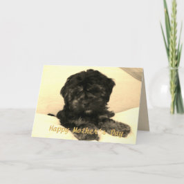 Happy Mother Day Niedlich Baby Dog Karte
