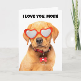 Happy Mother Day Niedlich Labrador Puppy Feiertagskarte