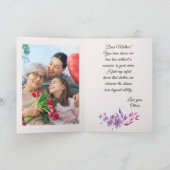 Happy Mother Day niedliche Aquarellfarben leuchten Karte (Innenseite)