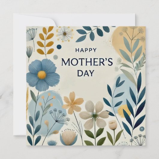 Happy Mother Day Print Design Einladung (Vorderseite)