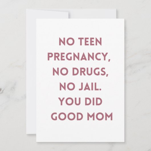 Happy Mother Day Punny Card Feiertagskarte (Vorderseite)