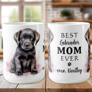 Happy Mother Day Puppy Black Lab Kaffeetasse