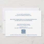 Happy Mother Day Red Heart Business Event Einladung (Rückseite)