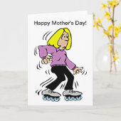 Happy Mother Day Roller Mama Karte (Gelbe Blume)