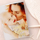 Happy Mother Day Simple Modern Custom Foto<br><div class="desc">Dieses einfache und moderne Design besteht aus handgeschriebenen Schriftart Typografie und fügt ein individuelles Foto hinzu.</div>