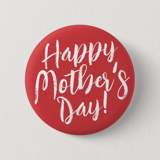 Happy Mother Day Simple Modern Typografy Button (Vorderseite)
