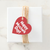 Happy Mother Day Simple Modern Typografy Herz Geschenkanhänger (Beispiel)