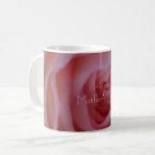 Happy Mother Day Single Rose Blumenfotografie Kaffeetasse (Vorderseite Links)