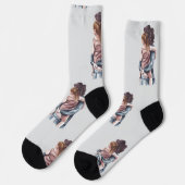 Happy Mother Day Socken (Linkes Detail)