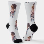 Happy Mother Day Socken (Gewinkelt)