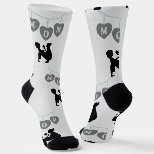 Happy Mother Day Socken (Gewinkelt)