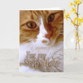 Happy Mother Day - Step Mama Sweet Cat Karte (Gelbe Blume)