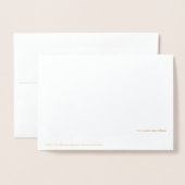 Happy Mother Day Text Template Elegant Gold Folienkarte (Rückseite mit Umschlag)