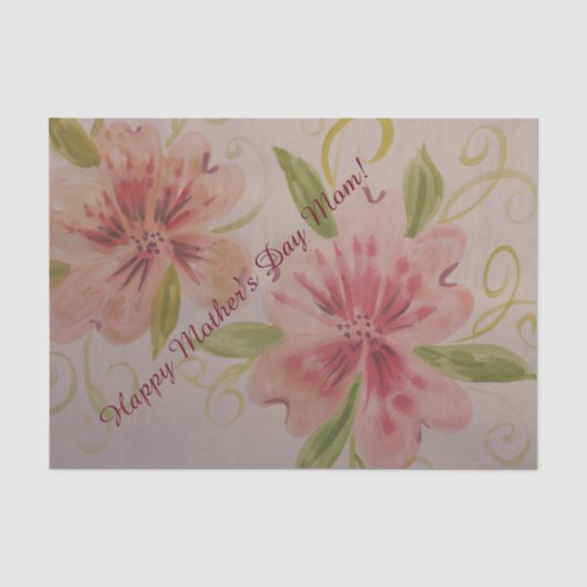 Happy Mother Day Tissue Seidenpapier (Vorderseite)