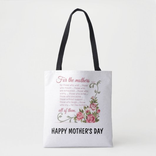 Happy Mother Day Tote Bag Tasche (Vorderseite)