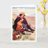 Happy Mother Day Vintag Art Custom Card Karte (Gelbe Blume)
