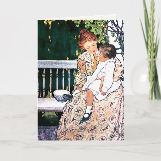 Happy Mother Day Vintag Art Custom Card Karte (Vorderseite)