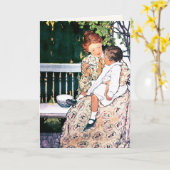 Happy Mother Day Vintag Art Custom Card Karte (Gelbe Blume)