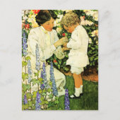 Happy Mother Day Vintag Art Postkarten (Vorderseite)