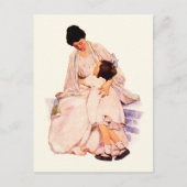 Happy Mother Day Vintag Art Postkarten (Vorderseite)