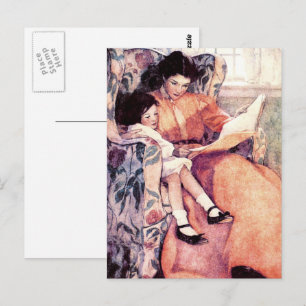 Happy Mother Day Vintag Art Postkarten