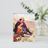 Happy Mother Day Vintag Art Postkarten (Stehend Vorderseite)