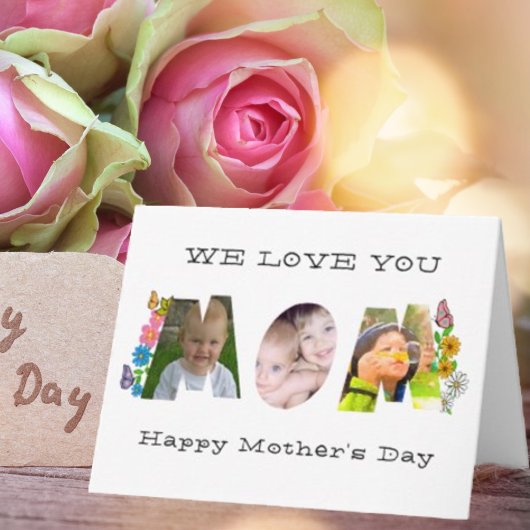 Happy Mother Day-We Liebe Sie-Foto Name Karte