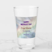 Happy Mother Day Yoga Mama Design Glas (Vorderseite)