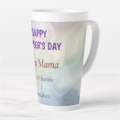 Happy Mother Day Yoga Mama Design Milchtasse (Rechte Ecke)