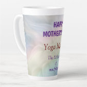 Happy Mother Day Yoga Mama Design Milchtasse (Linke Ecke)